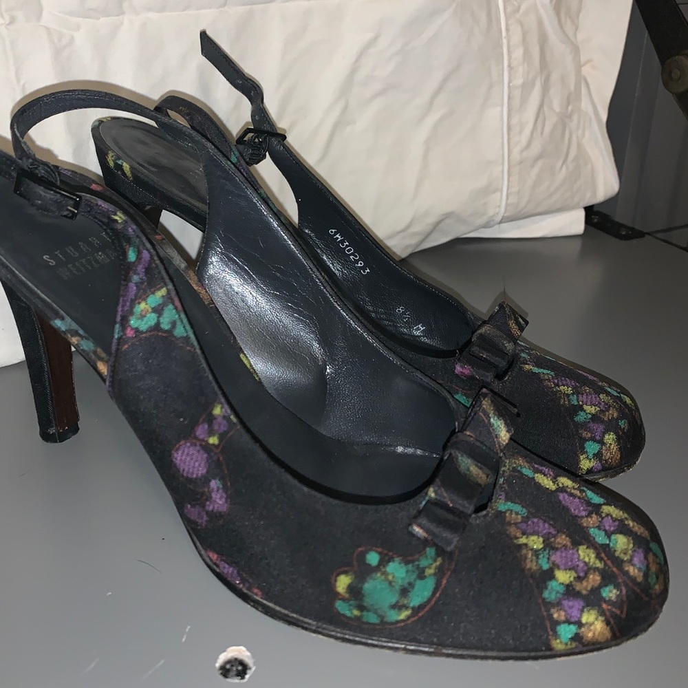 Flawless Stuart Weitzman Fabric 3” heels Size 8.5M